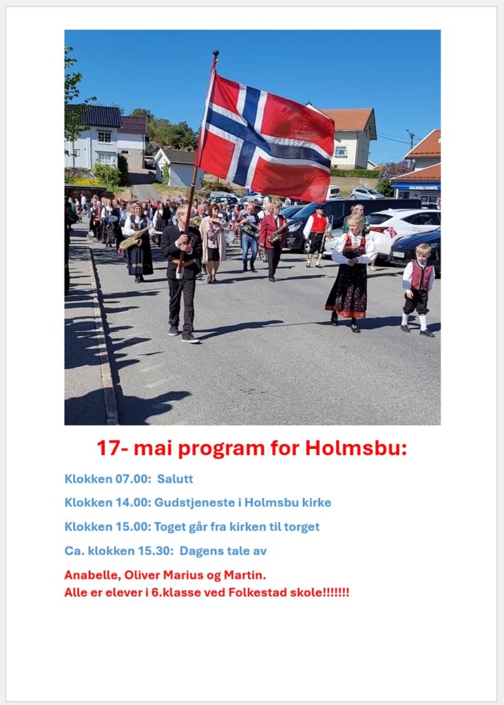 17. mai i Holmsbu - 2025